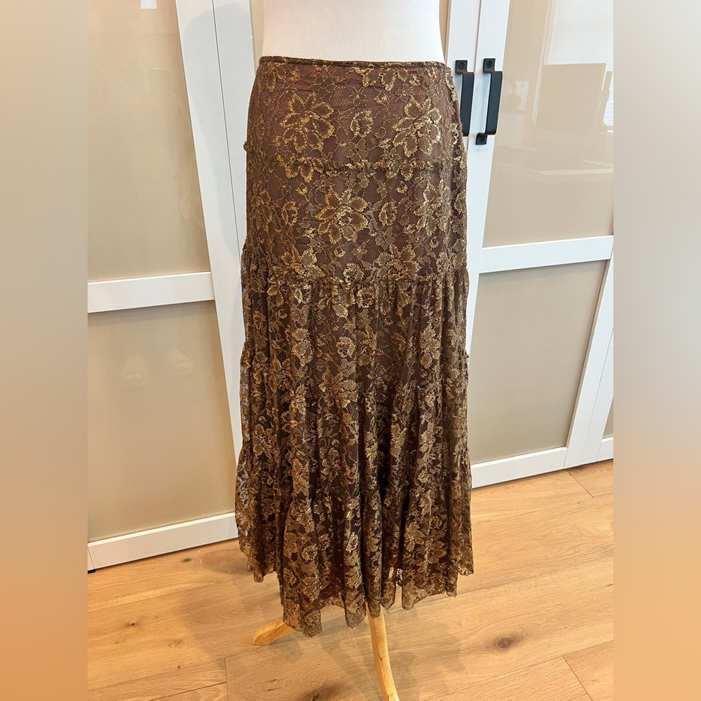 RARE Vintage I.N.C. Lace Maxi Skirt